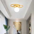 Lunova | Timeless Spherical Gold LED Ceiling Light | Dufsel