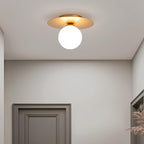 Lunova | Timeless Spherical Gold LED Ceiling Light | Dufsel