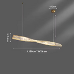 Miralux | Modern Spiral Crystal LED Pendant Light for Dining Table | Dufsel