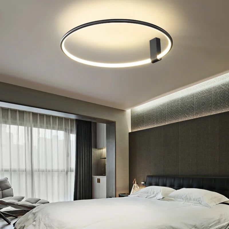 Lumora | Modern Round LED Ceiling Light for Living Room or Bedroom | Dufsel