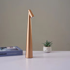 LumaNook | Drahtlose LED-Touch-Tischlampe im nordischen minimalistischen Stil, 3-Stufen-Dimmung, bis zu 10 Stunden Akkulaufzeit für Wohnzimmer, Schlafzimmer und Büro | Dufsel