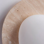 Mirelle | LED Ceiling Light in Cream Travertine | Dufsel