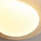 Mirelle | LED Ceiling Light in Cream Travertine | Dufsel