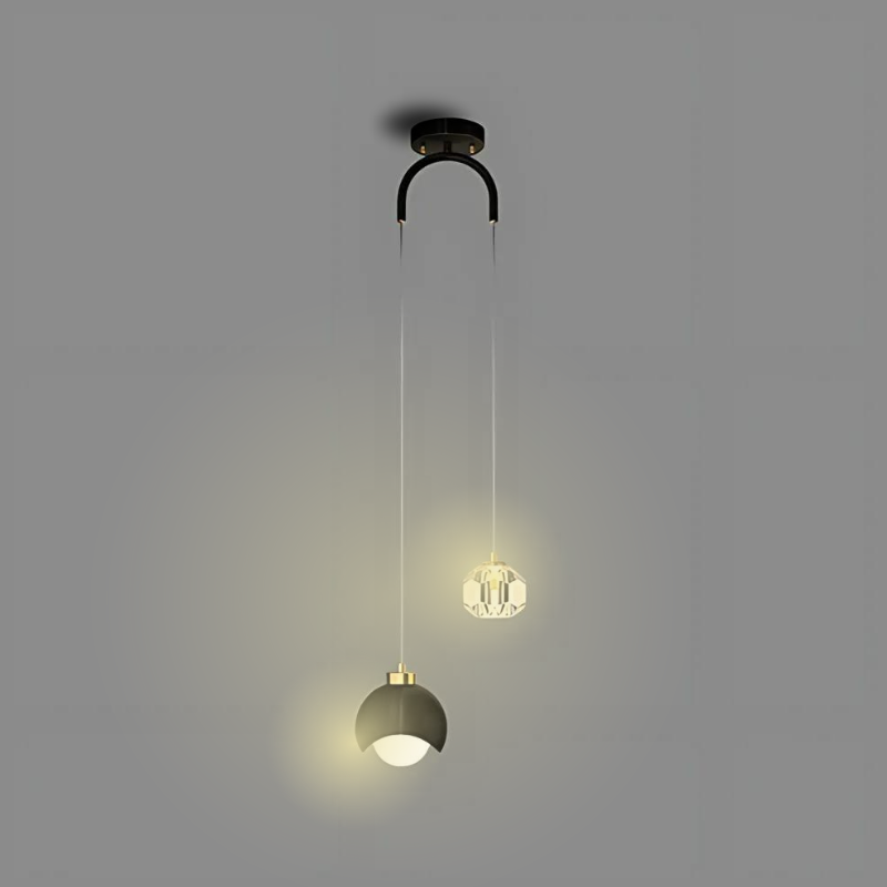 Aurelle | Contemporary LED Pendant Light for Dining Room and Bedroom | Dufsel