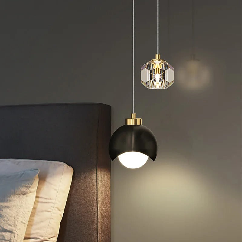 Aurelle | Contemporary LED Pendant Light for Dining Room and Bedroom | Dufsel