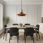 Marisol | Pendant Light With Layered Walnut Wood Finish | Dufsel