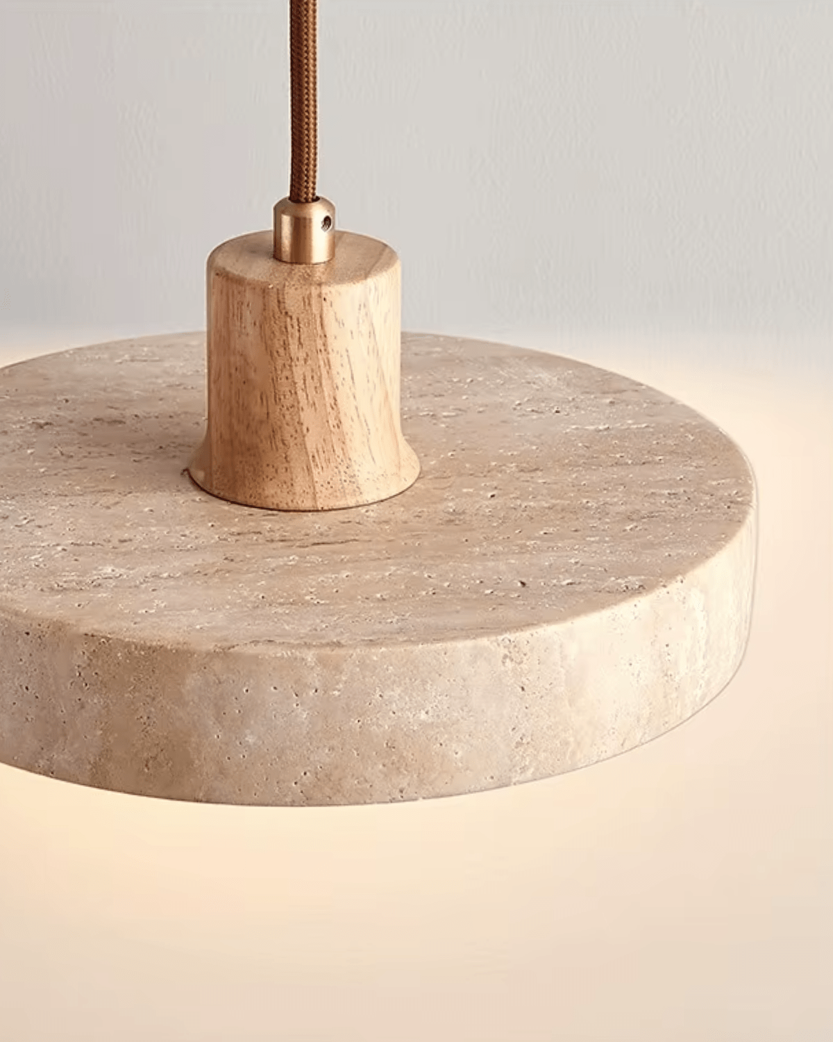 Marceline | Elegant Travertine Ceiling Pendant | Dufsel