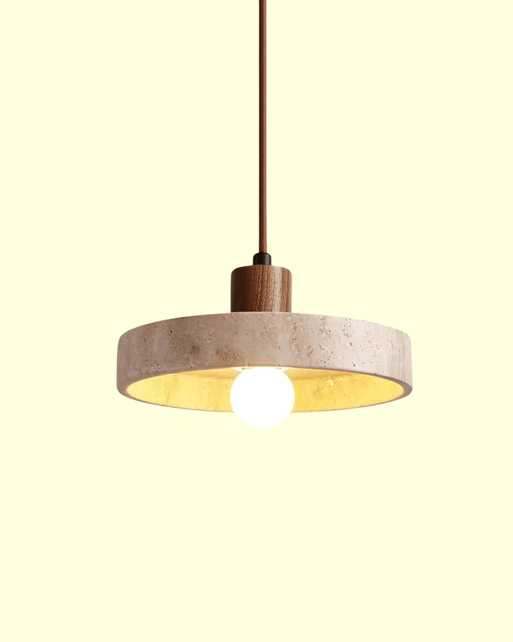 Marceline | Elegant Travertine Ceiling Pendant | Dufsel
