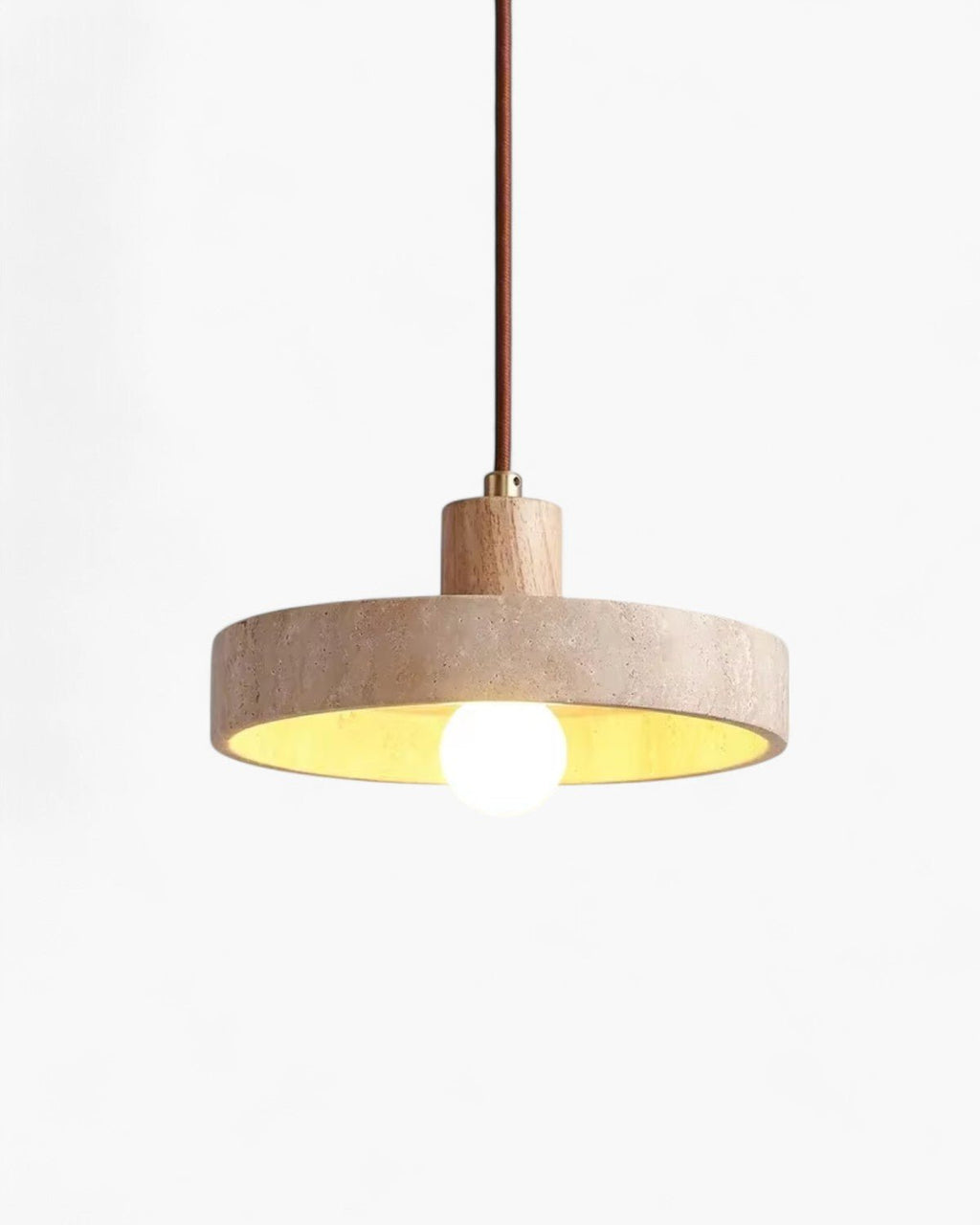 Marceline | Elegant Travertine Ceiling Pendant | Dufsel