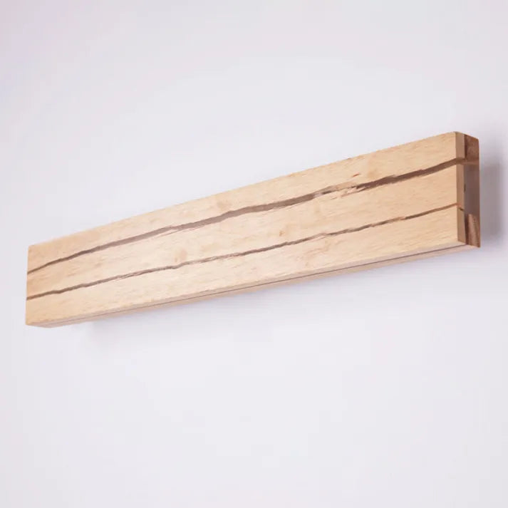SylvaGlow | Modern Wooden Wall Light Featuring Crack Pattern, LED Warm Light, Wood & Acrylic | Dufsel