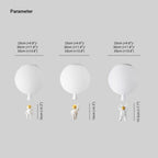Celestia | LED Ceiling Light in Astronaut Balloon Design, 8 Colors, Playful Style for Kids' Rooms | Dufsel