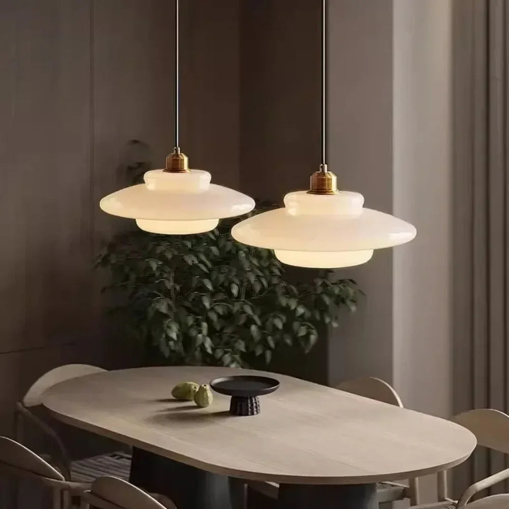 Milk Glass Pendant Light | Dufsel
