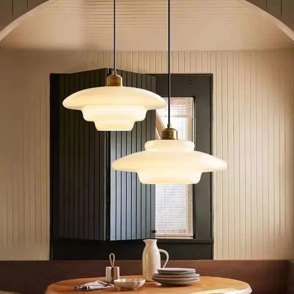 Milk Glass Pendant Light | Dufsel