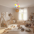 Lunera | Balloon Design LED Ceiling Light For Children's Room, Dimmable With Remote Control | Dufsel