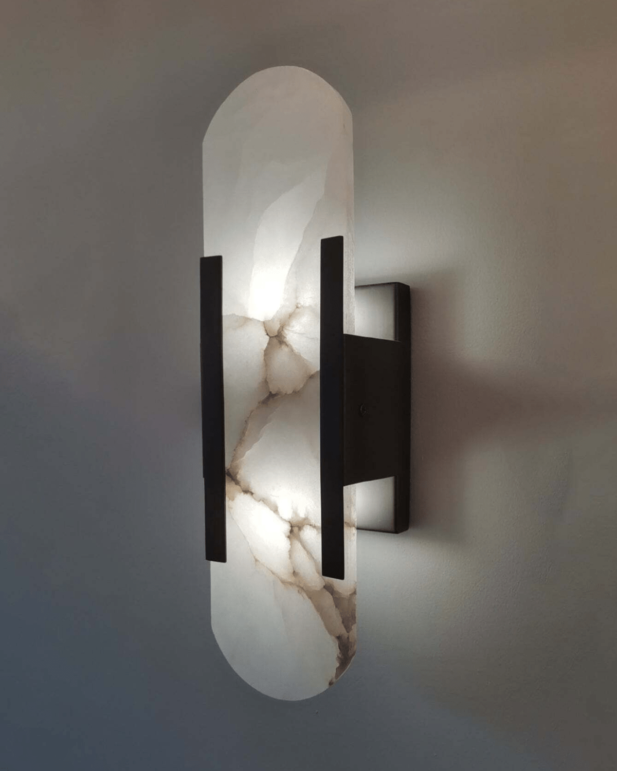 Lumera | Elegant Marble LED Wall Sconce | Dufsel