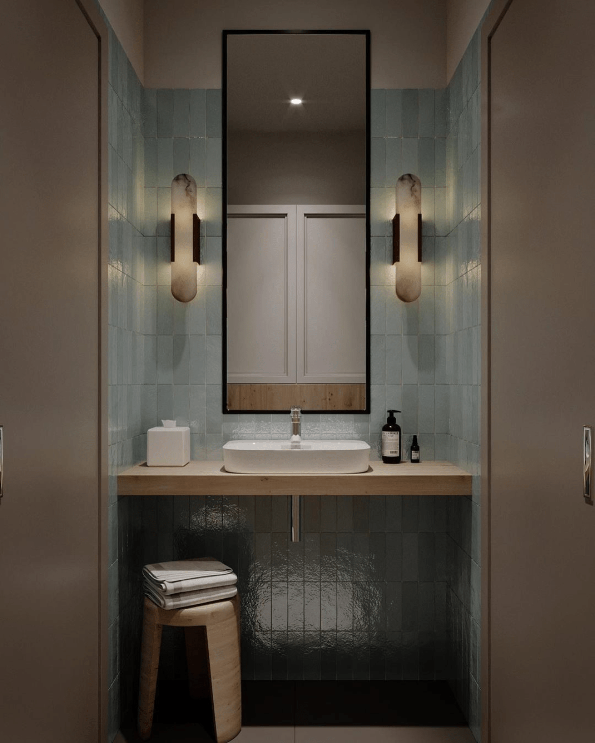 Lumera | Elegant Marble LED Wall Sconce | Dufsel