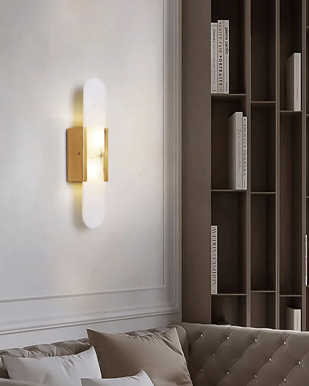 Lumera | Elegant Marble LED Wall Sconce | Dufsel