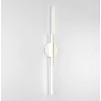 Kirrea | Moderne Zwillings-Lineare LED-Wandleuchte in Schwarz und Weiß Metall für das Schlafzimmer | Dufsel