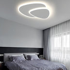 Ardelle | Modern Round LED Ceiling Light In White, Metal & Acrylic, Dimmable | Dufsel