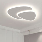 Ardelle | Modern Round LED Ceiling Light In White, Metal & Acrylic, Dimmable | Dufsel