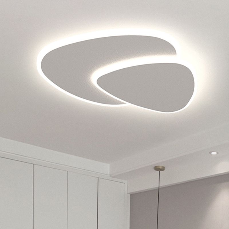 Ardelle | Modern Round LED Ceiling Light In White, Metal & Acrylic, Dimmable | Dufsel