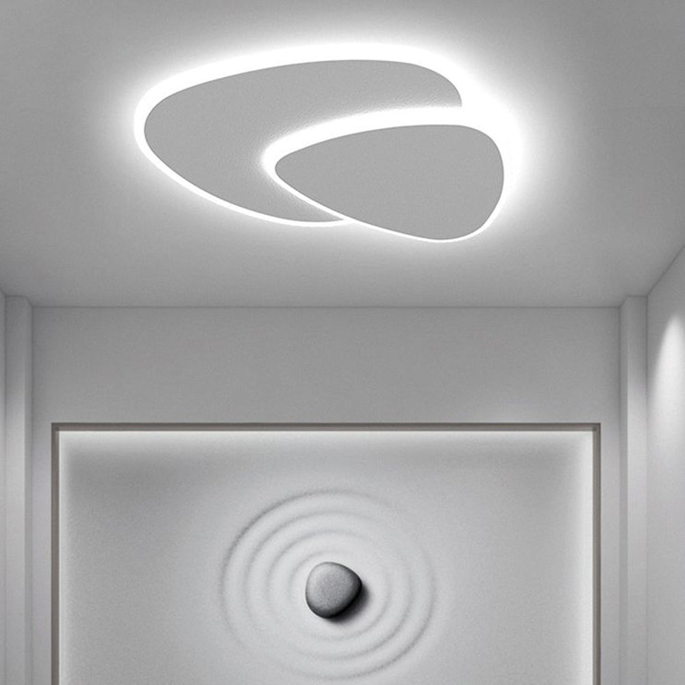 Ardelle | Modern Round LED Ceiling Light In White, Metal & Acrylic, Dimmable | Dufsel