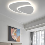 Ardelle | Modern Round LED Ceiling Light In White, Metal & Acrylic, Dimmable | Dufsel