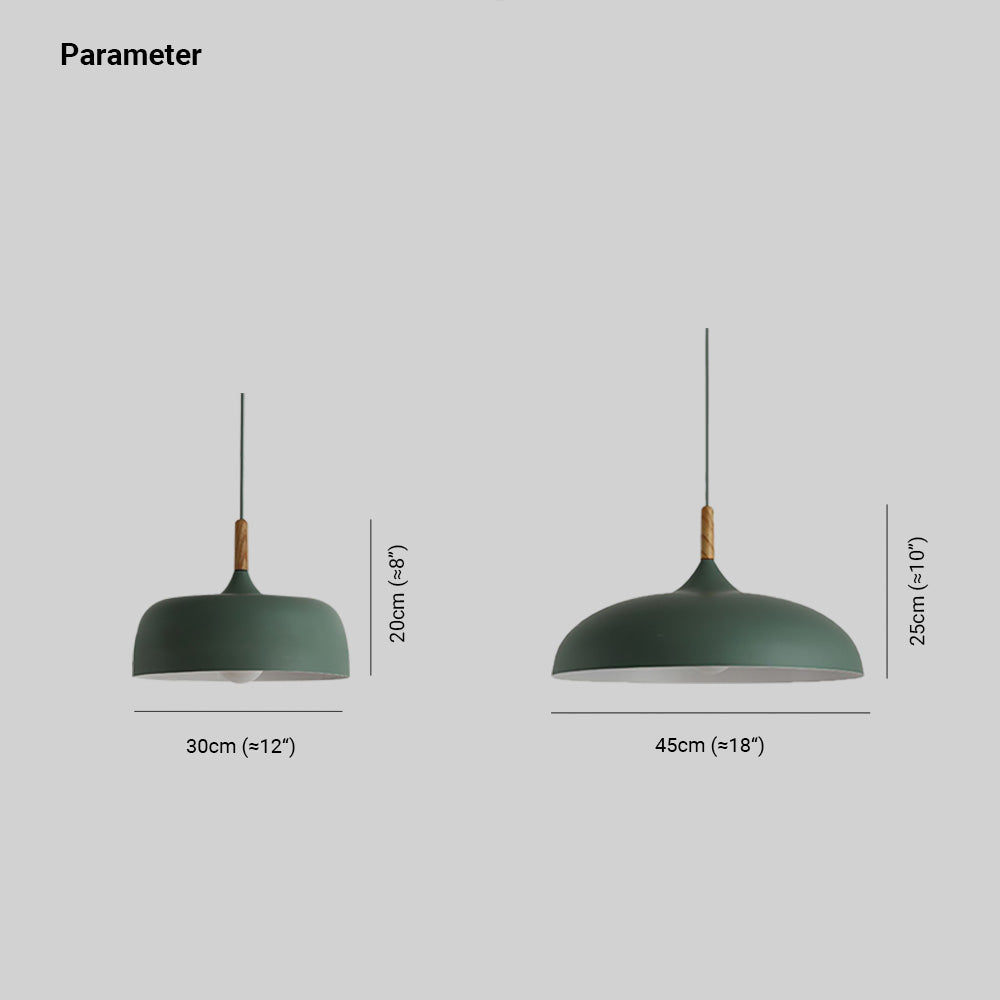 Lunara Pendant Light | Stylish Lighting in 5 Colors, 2 Sizes | Dufsel