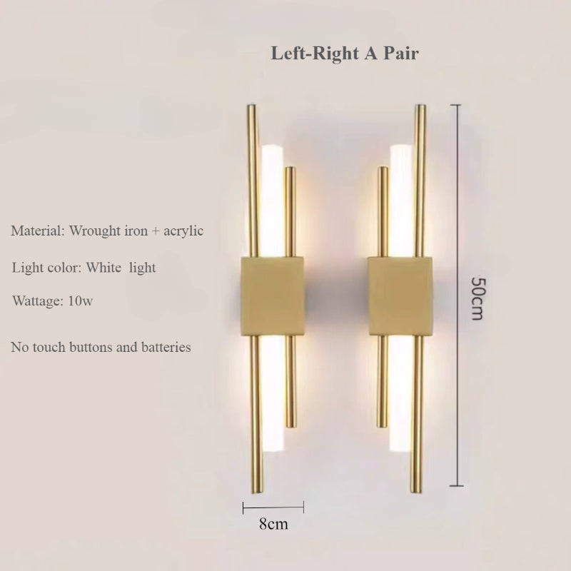 LumaStagger Wireless LED Wall Sconce USB Rechargeable | Dufsel