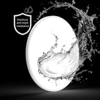 Lumiara | Waterproof Acrylic Ceiling Light in White or Black for Bathroom and Balcony, Modern Design | Dufsel