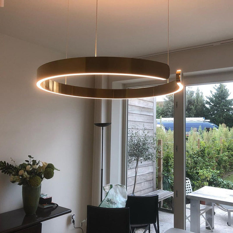 LumaRing Modern Circular LED Pendant Light for a Sleek Statement in Any Space | Dufsel