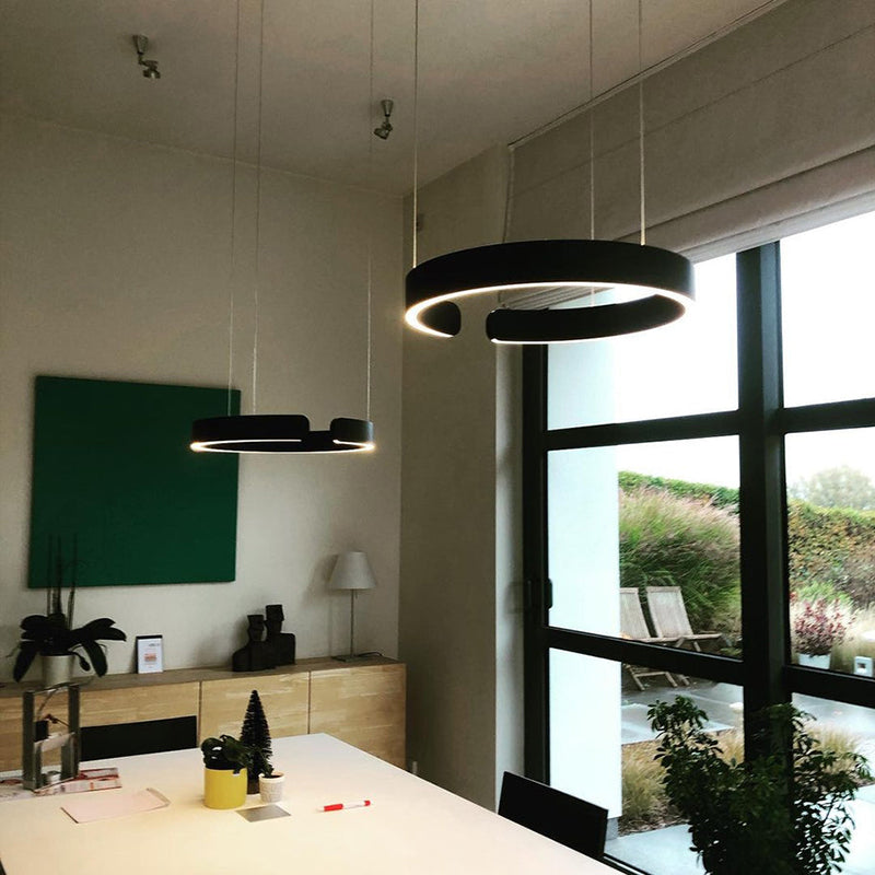 LumaRing Modern Circular LED Pendant Light for a Sleek Statement in Any Space | Dufsel