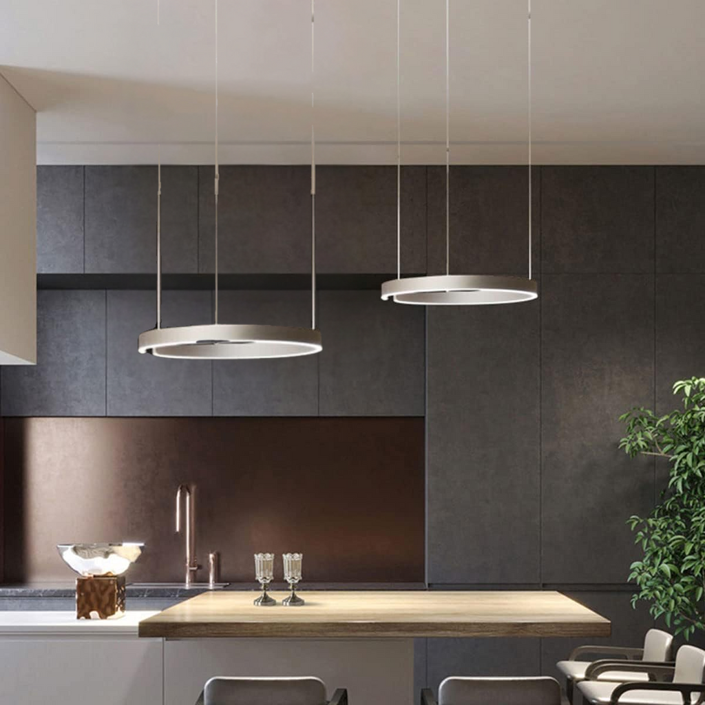 LumaRing Modern Circular LED Pendant Light for a Sleek Statement in Any Space | Dufsel