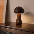 NoriGlow | Wooden Mushroom LED Night Lamp With Touch Control | Dufsel
