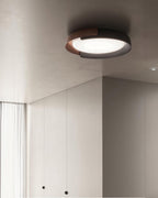 SkandiGlow | Wood-Effect Nordic Ceiling Light | Dufsel