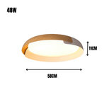 SkandiGlow | Wood-Effect Nordic Ceiling Light | Dufsel
