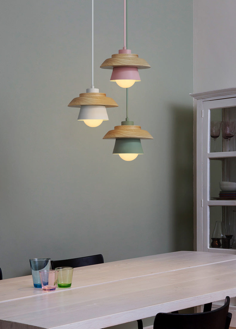 Vestra | Modern Scandinavian Wooden Pendant Light | Dufsel