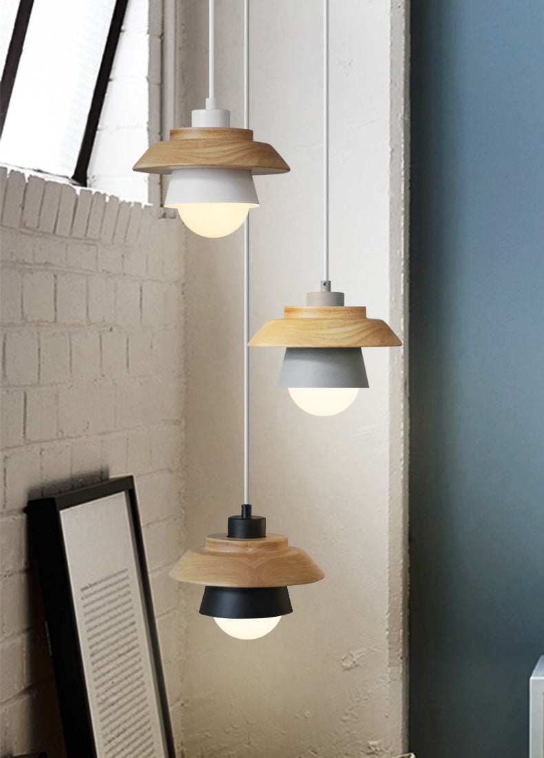 Vestra | Modern Scandinavian Wooden Pendant Light | Dufsel