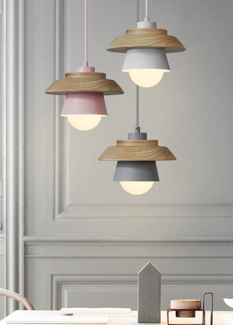 Vestra | Modern Scandinavian Wooden Pendant Light | Dufsel