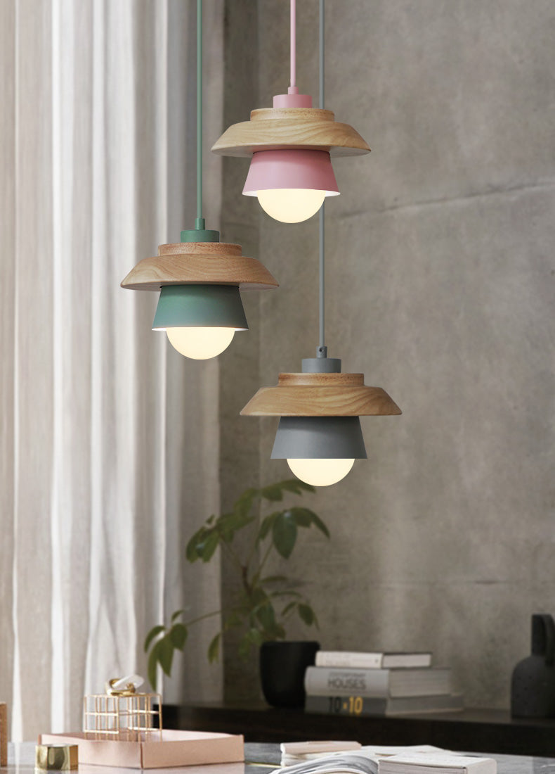 Vestra | Modern Scandinavian Wooden Pendant Light | Dufsel