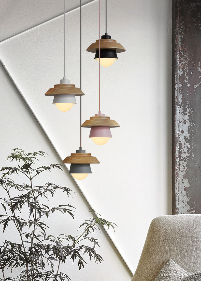 Vestra | Modern Scandinavian Wooden Pendant Light | Dufsel