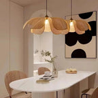 Blumen Rattan Pendelleuchte | Dufsel