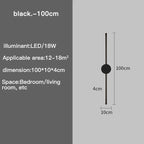 I-Shaped LED Wall Light - Adjustable 3-Tone for Living Room | Dufsel