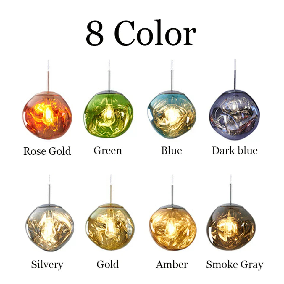 Vireli Lava Glow LED Pendant Light for Modern Living Rooms | Dufsel