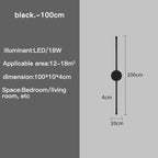 I-Shaped LED Wall Light - Adjustable 3-Tone for Living Room | Dufsel