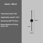 I-Shaped LED Wall Light - Adjustable 3-Tone for Living Room | Dufsel