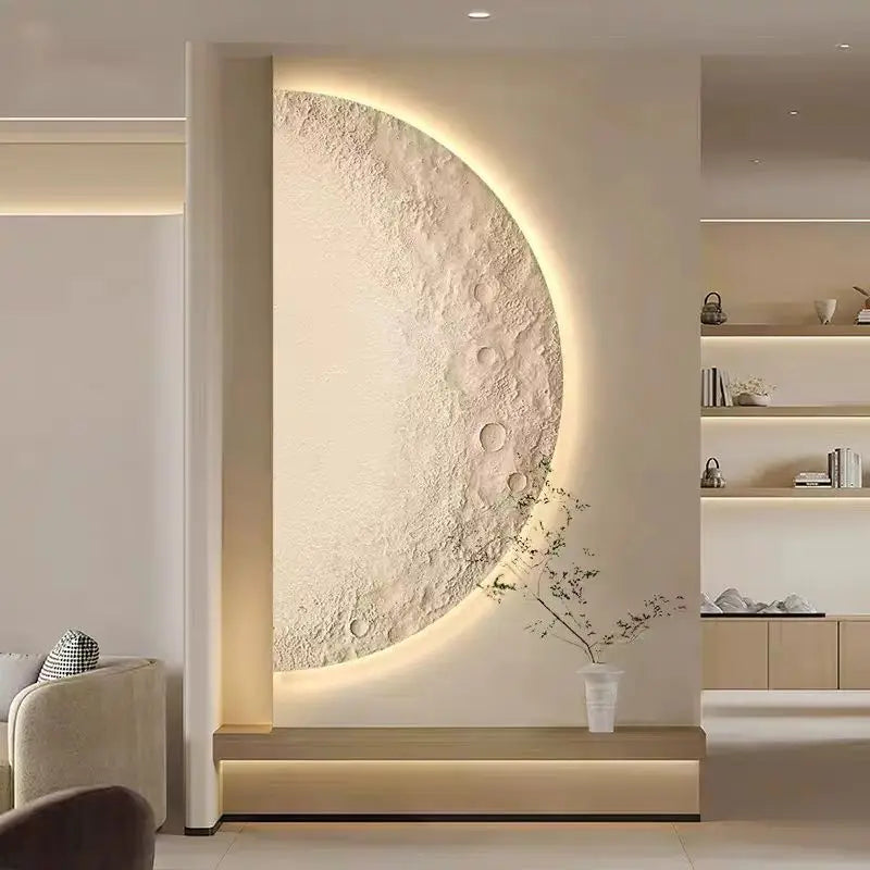 LunaHalo Half Moon Wall Lamp Modern Sconce Porch Light | Dufsel
